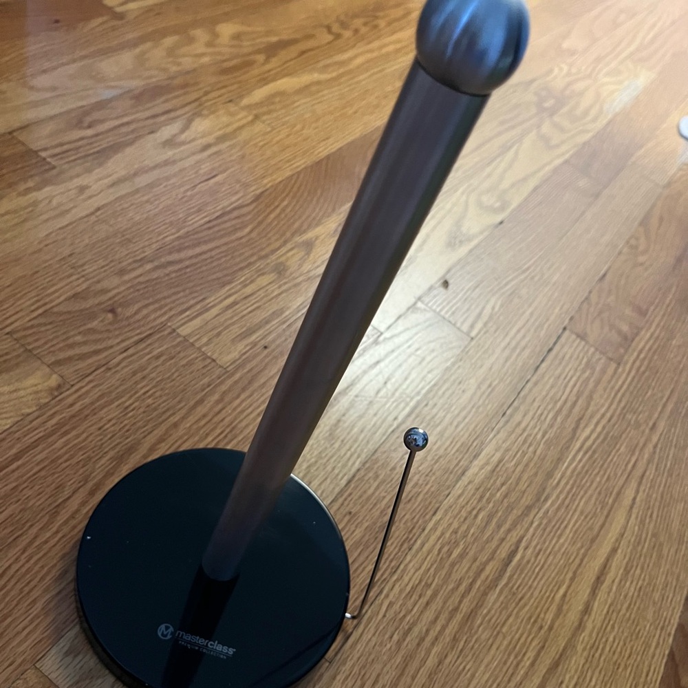Masterclass Silver and Black Paper Towel Holder